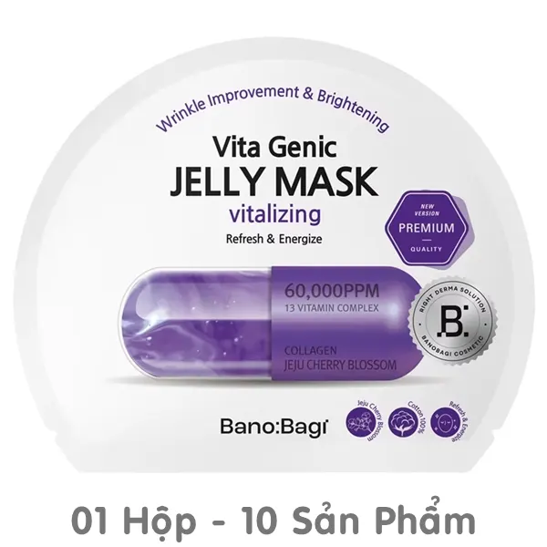 Mặt Nạ Banobagi Vita Genic Jelly Mask Vitalizing Màu Tím