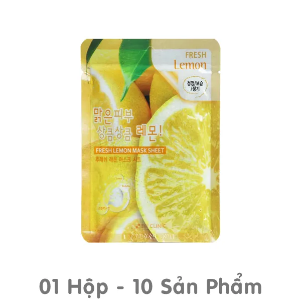 Mặt Nạ Chiết Xuất Chanh 3W Clinic Fresh Lemon Mask 23ml