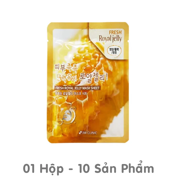 Mặt Nạ Dưỡng Da Sữa Ong Chúa 3W Clinic Royal 23ml