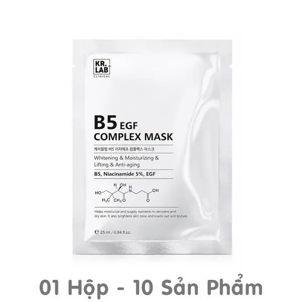 Mặt Nạ Cấp Ẩm Phục Hồi Da Kr.Lab+ B5 EGF Complex Mask Mặt Nạ Cấp Ẩm Phục Hồi Da Kr.Lab+ B5 EGF Complex Mask