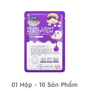 Mặt Nạ Dưỡng Trắng Maycreate Tím Peal Light Perception 28ml