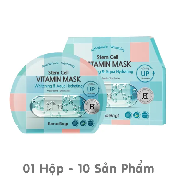 Mặt Nạ Banobagi Dưỡng Sáng Cấp Nước (Xanh Dương Đậm) 30g