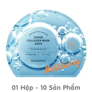 Mặt Nạ Banobagi Super Collagen, Cấp Ẩm (Xanh Dương) 30g