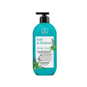 Sữa Tắm Nước Hoa On The Body Dòng Soft & Radiant Xanh dương 500ml