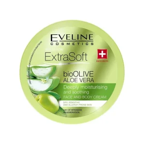 Kem Dưỡng Da Mặt Và Cơ Thể Eveline Extra Soft Bio Olive Aloe Vera 175ml